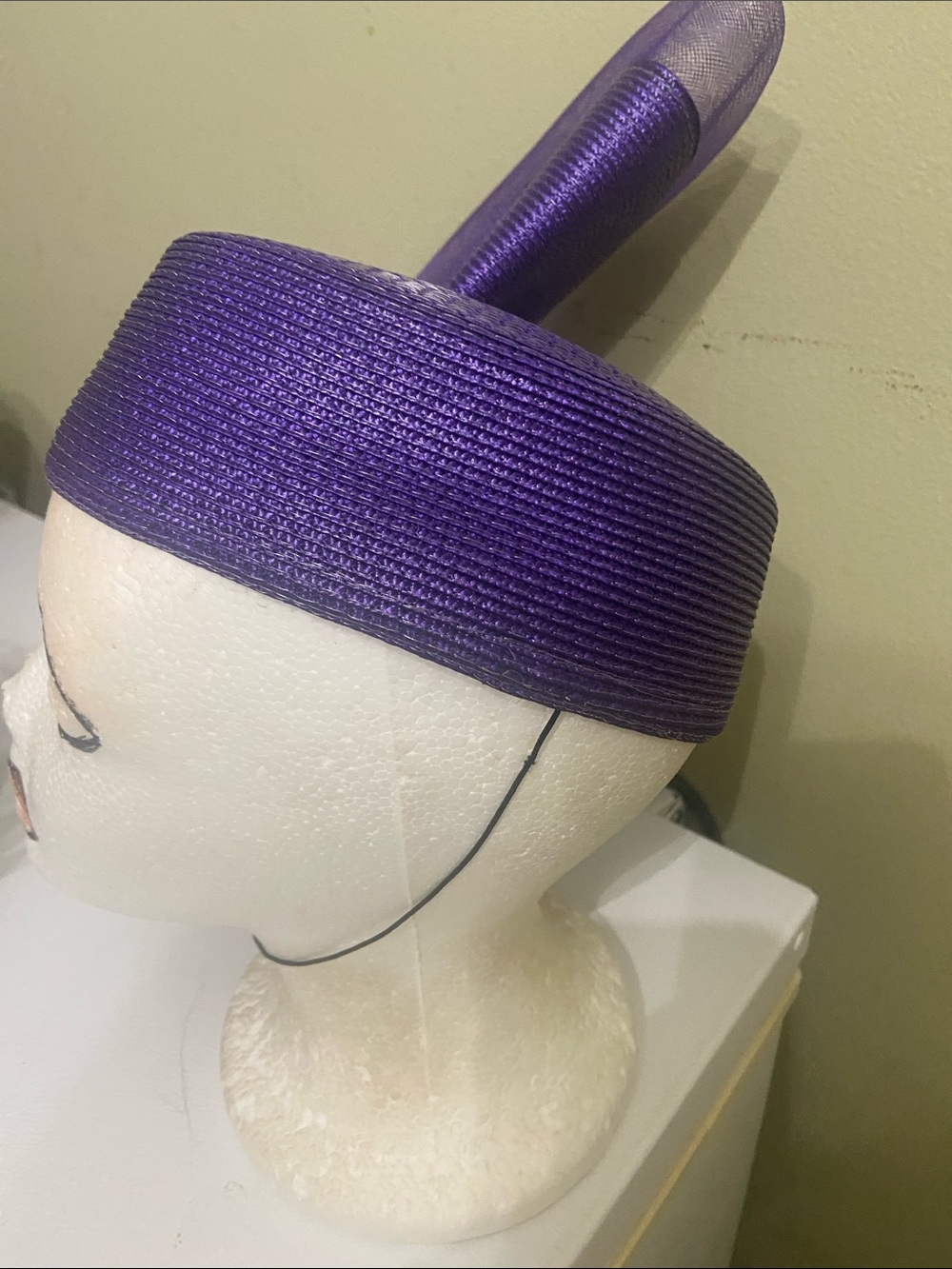 Cute Purple Church Hat / Dress Hat - Picture 2 of 6